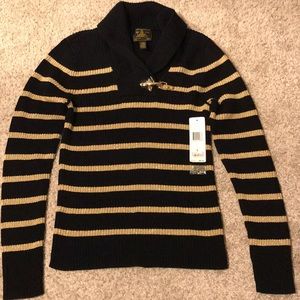 Lauren by Ralph Lauren Black and Gold Sweater